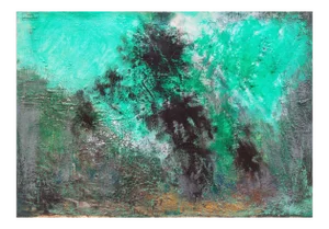 'Abstract in Turquoise and Gray' by Dora Maar, 1930s French Woman Artist, Picasso, Guernica