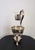 Elevate your Coffee Bar with this gorgeous vintage Elegance Glass & Silver-Plated Coffee Carafe. It is crafted with an...