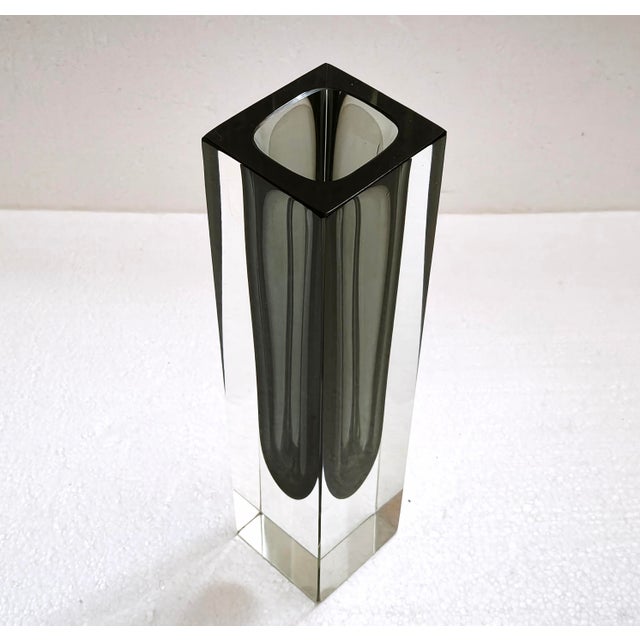 Large Murano Sommerso Glass Vase from Alessandro Mandruzzato, 1970s For Sale - Image 11 of 18