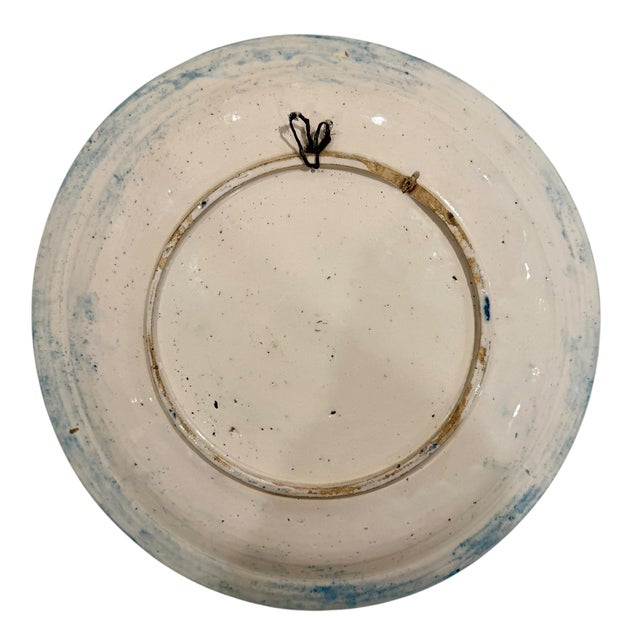 Early 18th Century 18th Century Dutch Delftware Blue and White Dragon Charger, Circa 1700 For Sale - Image 5 of 5