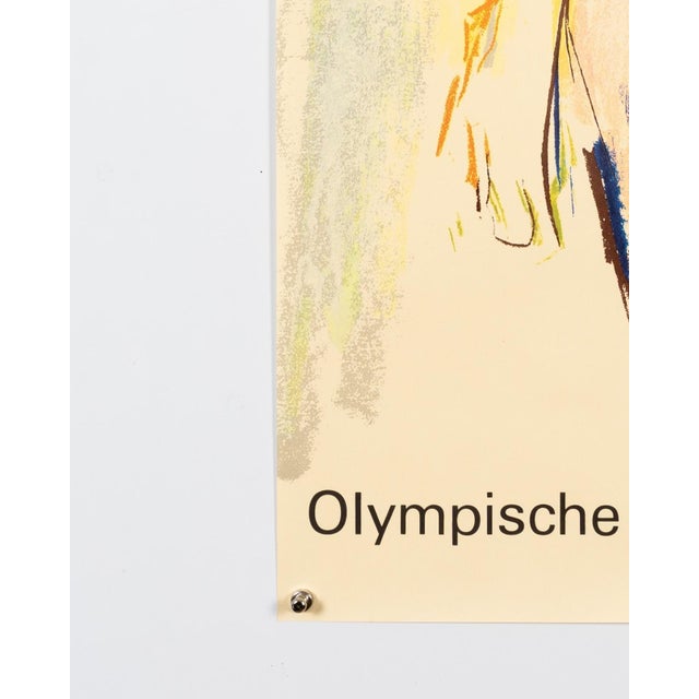 Paper Olympia Serigraph Poster by Oskar Kokoschka, 1972 For Sale - Image 7 of 9