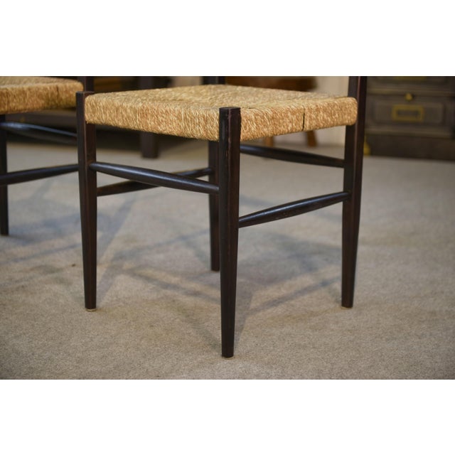 Chairs with Rush Seats, 1970, Set of 2 For Sale - Image 10 of 11