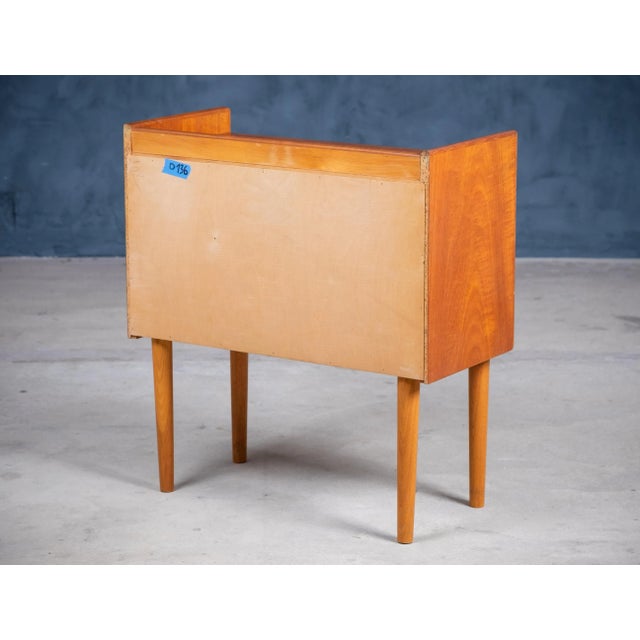 Tan Danish Teak Dresser or Nightstand, 1960s For Sale - Image 8 of 9