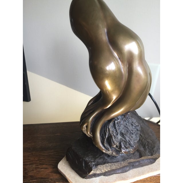 Contemporary Studio Contemporary Abstract Bronze Sculpture Fluid Merging Forms Roots; People, Family Tree Initials j.b.c. For Sale - Image 3 of 12