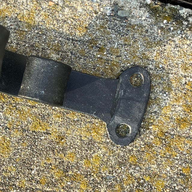 Decorative Scrollwork Wrought Iron Sign Bracket For Sale In Boston - Image 6 of 6