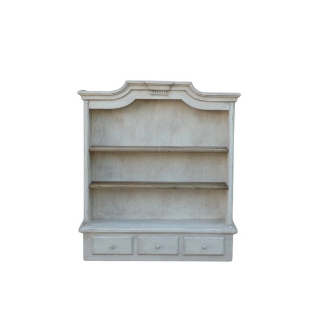 Wood Lacquered Wall-Mounted Plate Cabinet with Drawers, 1960s For Sale - Image 7 of 7