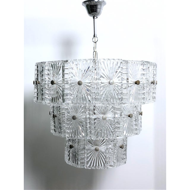 Vintage Crystal Chandelier, Austria, 1960s For Sale - Image 8 of 13