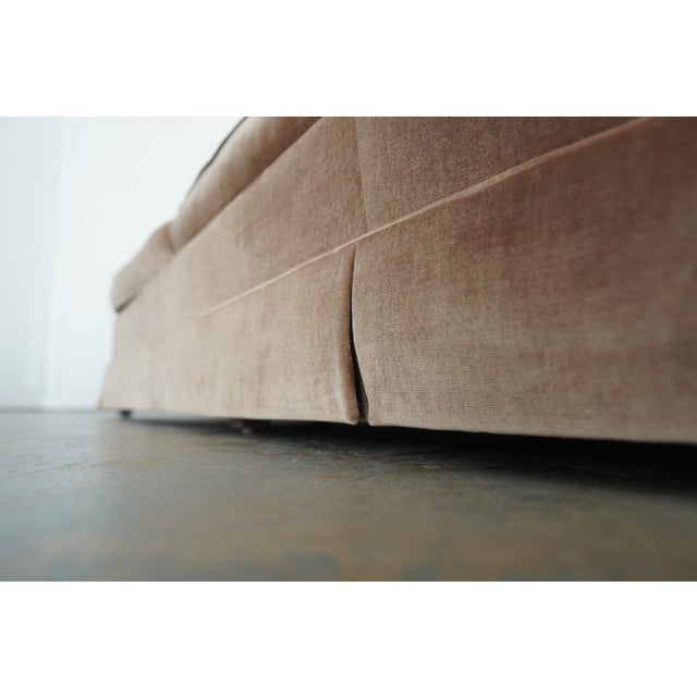 Vintage Baker Furniture Velvet Sofa For Sale - Image 12 of 14