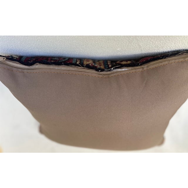 Textile Pillow With Antique Rug For Sale - Image 7 of 7