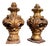18th Century Louis XV Architectural Carved and Gilded Wood Finials, Set of 2 For Sale