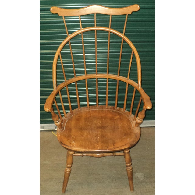 American Antique Vintage Windsor Chair For Sale - Image 3 of 7