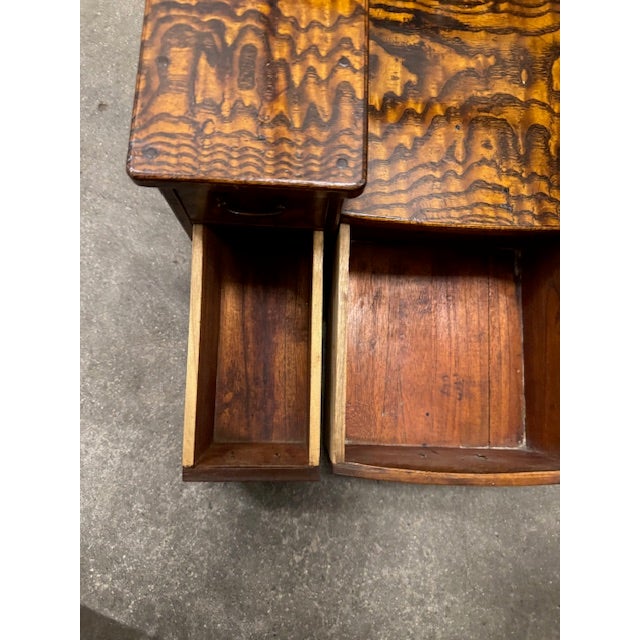 19th Century 19th Century Mulberry Wood Vanity Mirror With Drawers For Sale - Image 5 of 7