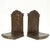 A fine pair of bronze bookends. By F.R. Woodward. In bronze. One bookend with George Washington in profile with the...