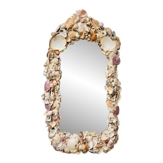 Antique Seashell Wall Mirror For Sale