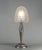Metal 1920s French Art Deco Georges Leleu Frosted Glass & Nickeled Bronze Table Lamp For Sale - Image 7 of 11