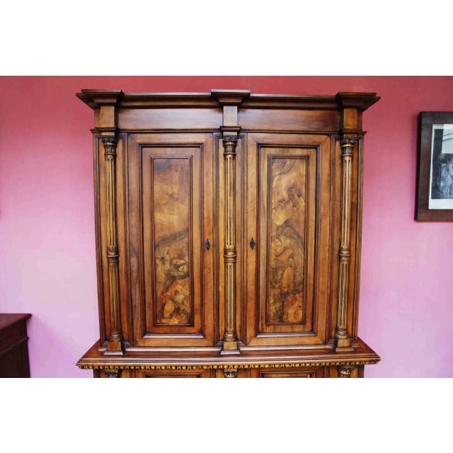 Neoclassical Cabinet Decorated with Carvings For Sale - Image 3 of 8