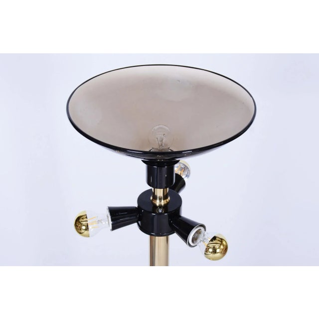 Gold Mid-Century Brass Floor Lamp by Kamenický Šenov, 1960s For Sale - Image 8 of 11