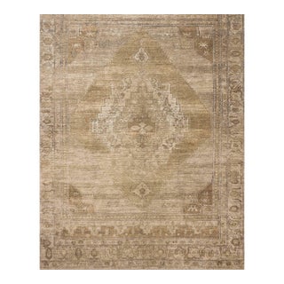 Amber Lewis x Loloi Cambria Taupe / Antique Bronze 7'-6" x 9'-6" Area Rug For Sale