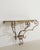Art Deco Wrought Iron Console Table with Marble Top For Sale - Image 9 of 15
