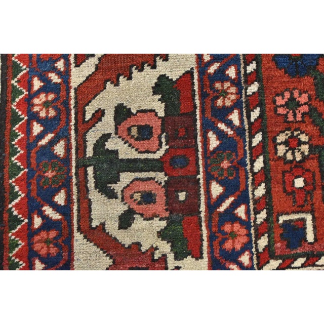 Bakhtiari Rug 7′ X 10’4” Multicolor Wool Vintage Hand-Knotted Carpet For Sale - Image 11 of 15