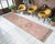 Mid-Century Modern Long Turkish Hallway Runner 3x13, Muted Pink and Green Oushak Rug, Hand Knotted Vintage Runner, Mid-Century Entryway Rug For Sale - Image 3 of 15
