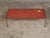 Midcentury Italian Mosaic Table with Iron Base and Red Glass Tile Style Top For Sale - Image 9 of 12