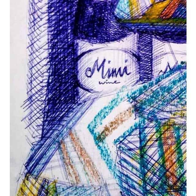 Abstract "Tiv Chi", Ballpoint Pen Drawing on Paper, 2020 For Sale - Image 3 of 7