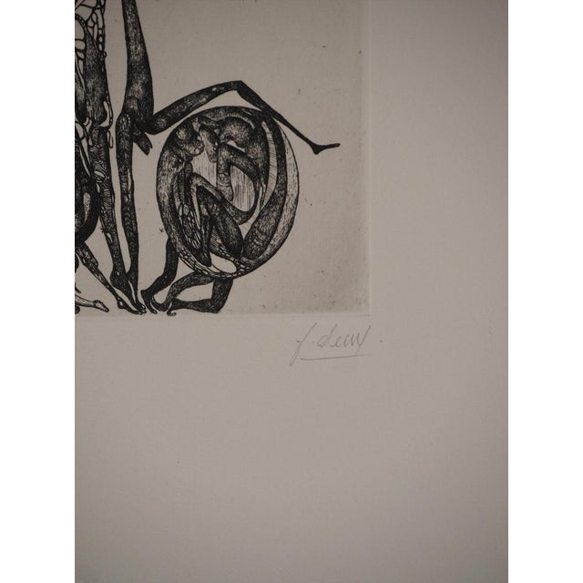 Modern Fred Deux, Internal Parade, Original Engraving For Sale - Image 3 of 6