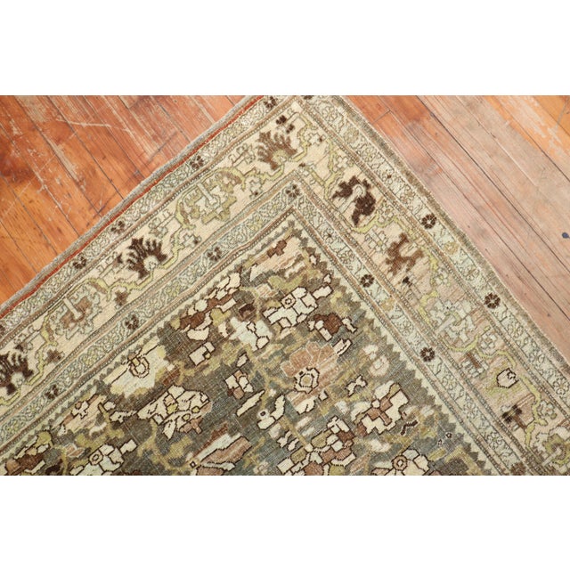 American Antique Zabihi Collection Persian Bidjar Accent Rug - 4'5" x 6'8" For Sale - Image 3 of 8