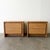 Mid-Century Modern 1970s Walnut Burlwood Nightstands With Cane Fronts MCM For Sale - Image 3 of 10