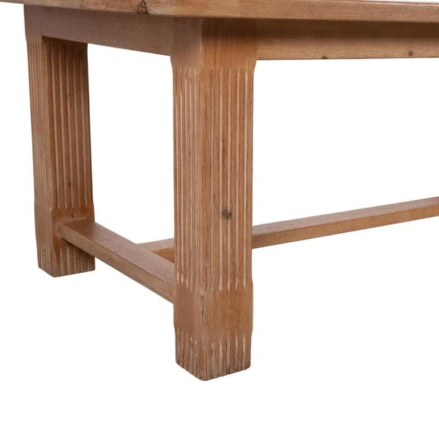 Modern Marktex Wooden Dining Table, Brown Pine, 100 X 200 Cm For Sale - Image 3 of 12