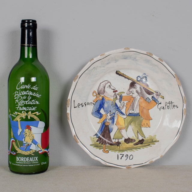 18th Century French Revolution Faience Plate For Sale - Image 4 of 4