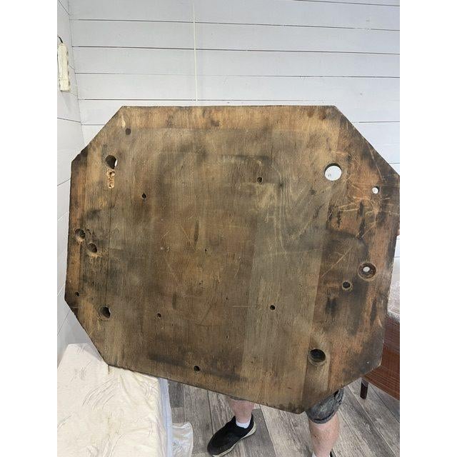 Vintage Industrial Wooden Mirror in Negative Molds, 1950s For Sale - Image 9 of 10