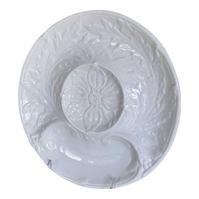 Made in France Portieux Valerysthal Majolica Artichoke Plates - Set of Four For Sale