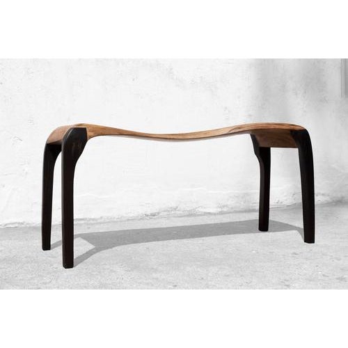 C2332 console table in oak and bog oak wood by jörg pietschmann dimensions: d 42 x w 120 x h 60 cm. Materials: oak and bog...