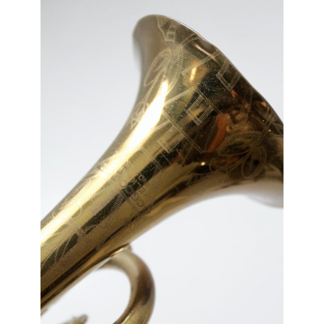 Vintage c.g. Conn Brass Trumpet With Case For Sale - Image 11 of 12
