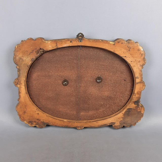 Blue High Relief Painting of Madonna with Child in Pewter, 1960s For Sale - Image 8 of 14