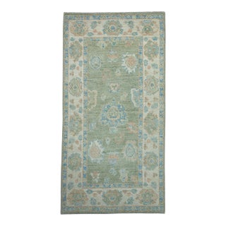 Turkish Oushak Rug 2'7" x 5' #17493 For Sale