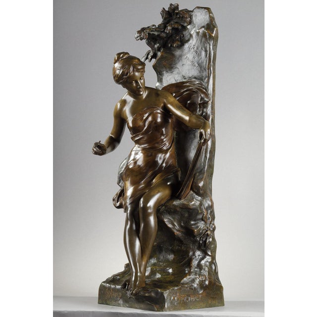 Metal Patinated Bronze by Emile Louis Picault For Sale - Image 7 of 18