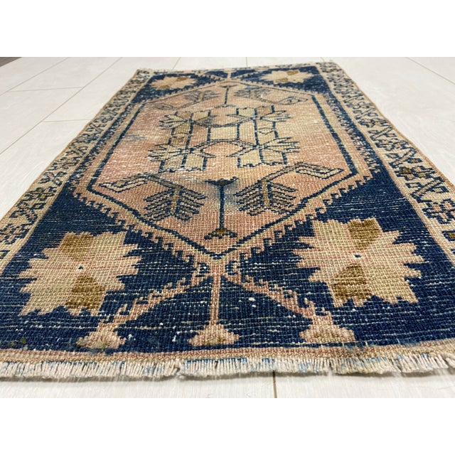 1960s Ethnic Vintage Floral Carpet For Sale - Image 5 of 5