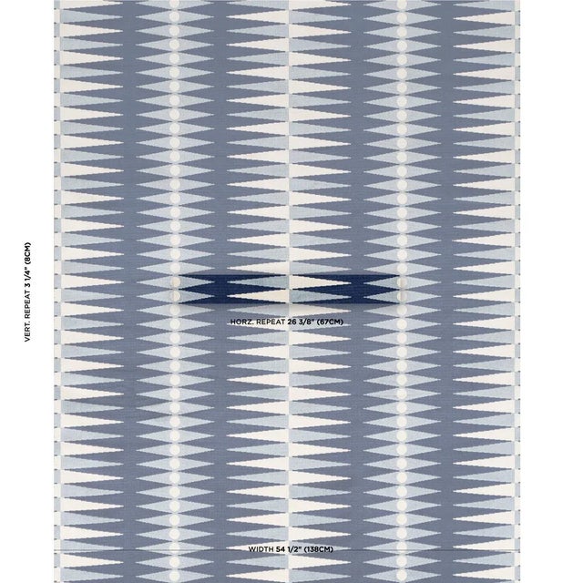Mary McDonald was inspired by the alternating colors and pointed pips on backgammon boards when she created this...