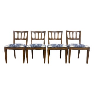 Vintage Mid Century Modern MCM Upholstered Dining Side Chairs - Set of 4 For Sale