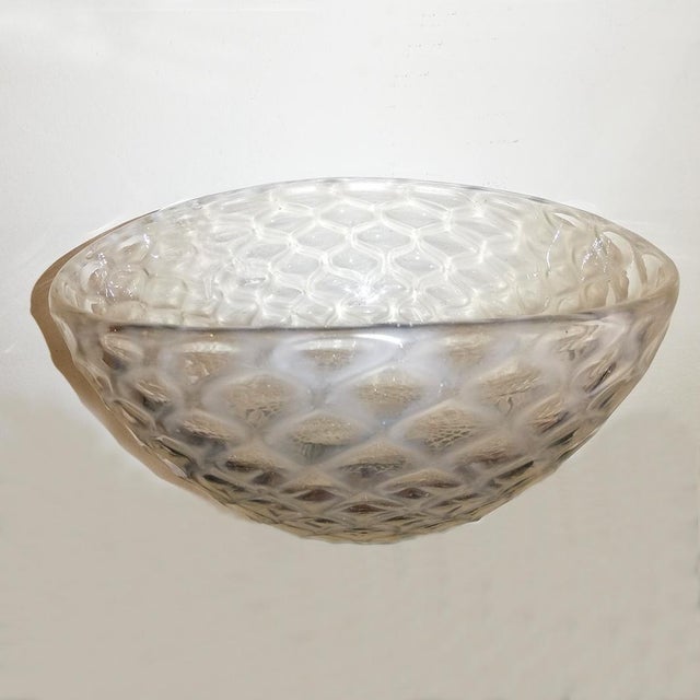 White Mid-Century Bowl by Ercole Barovier for Barovier & Toso For Sale - Image 8 of 11