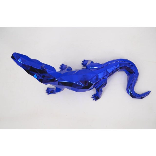 Plastic Purple Resin Croco Spirit from Richard Orlinski For Sale - Image 7 of 8