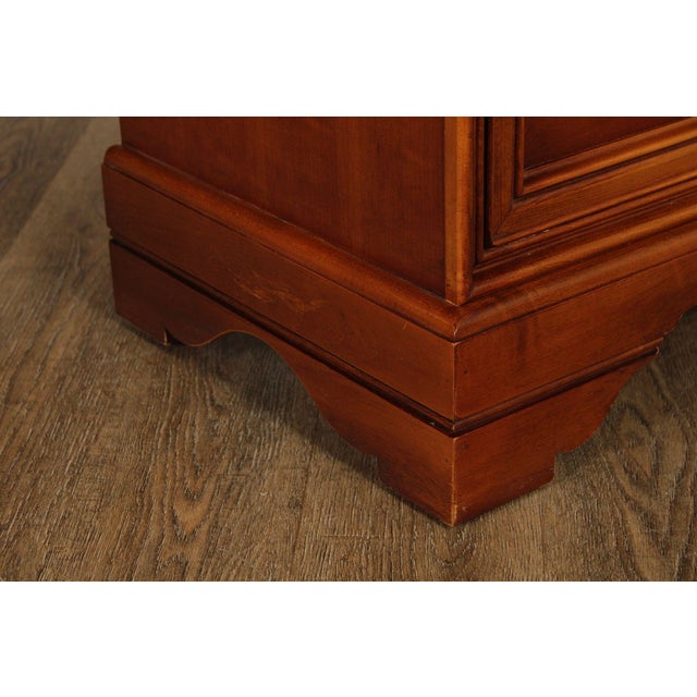 Lexington 'Chez Michelle' Pair Of Cherry Louis Philippe Style Three-Drawer Nightstands For Sale - Image 12 of 18