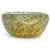 Mid 20th Century Barovier Toso Murano Vintage Gold Leaf Emerald Green Swirl Italian Art Glass Chunky Ashtray Bowl For Sale - Image 5 of 7