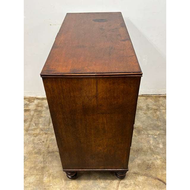 19th Century 19th Century English Mahogany Chest of Drawers For Sale - Image 5 of 11