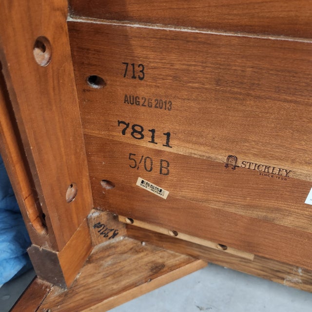 Stickley Queen Sleigh Wood Bed Frame 2013 For Sale - Image 12 of 18