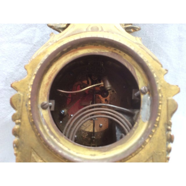 1900 - 1909 Antique Porcelain French Clock With Angels For Sale - Image 5 of 7