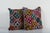 Turkish Jajim Kilim Pillow Cover - A Pair Elevate your home decor with these exquisite 19"" x 20"" pillow covers crafted...